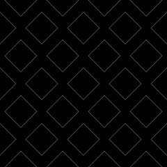 Frame border line icon pattern seamless isolated on black background