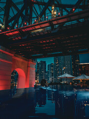 Story Bridge Illuminated: Brisbane's Iconic Landmark at Night. Brisbane, Queensland, Australia