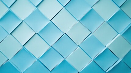 Fototapeta premium Abstract blue square pattern background.