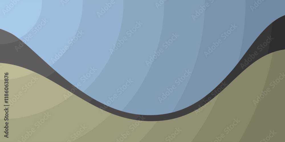 Poster serene waveforms texture: an abstract blend of blue, green, and black - background design, multi pur