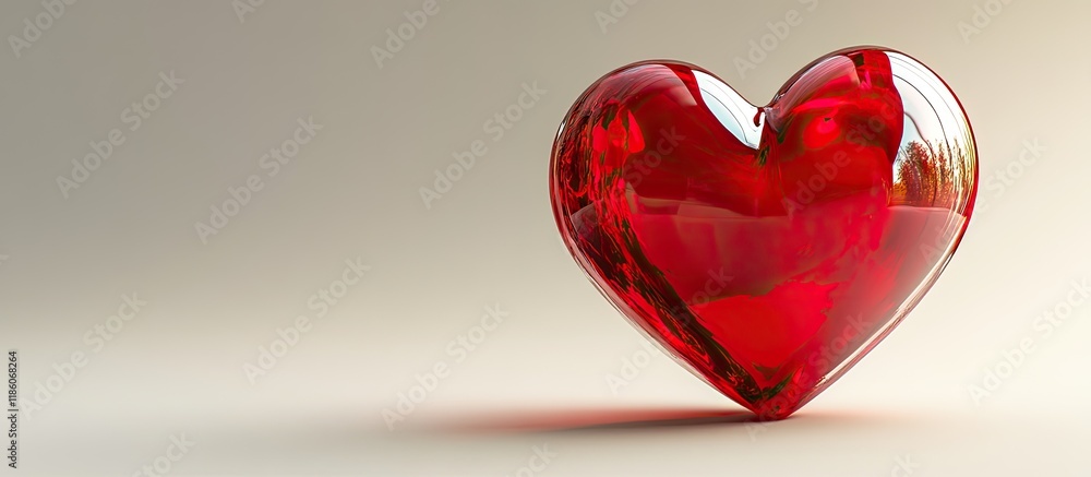 Poster valentine heart. with copy space image. Place for adding text or design