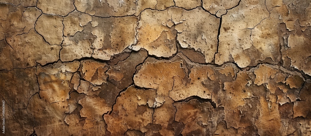 Aufkleber Texture of an aged brown wall Abstract backdrop. with copy space image. Place for adding text or design