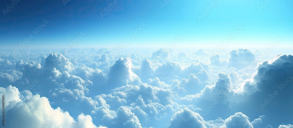 Poster the expansive blue sky and clouds. with copy space image. place for adding text or design