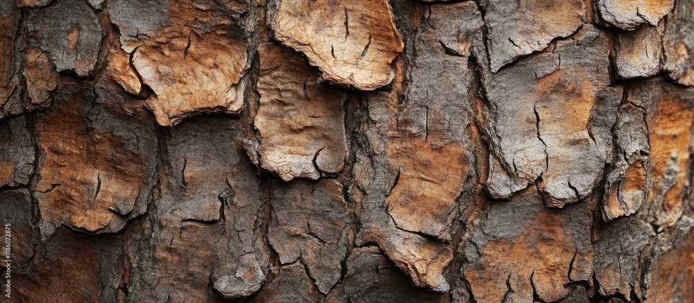 Aufkleber european larch larix decidua bark close up. with copy space image. place for adding text or design