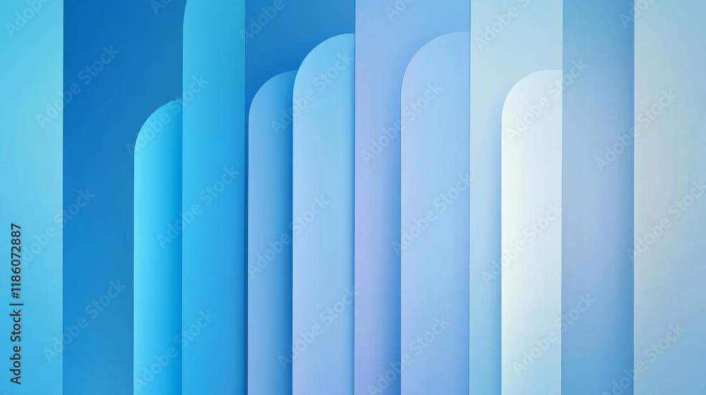 Poster dark blue vertical pattern with rounded lines. blurred decorative design in simple style with lines.