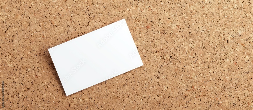 Aufkleber white card on a corkboard finance theme. with copy space image. Place for adding text or design