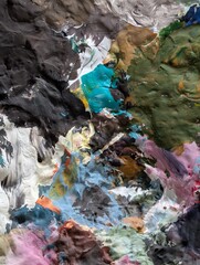 old color pallette detail as nice background