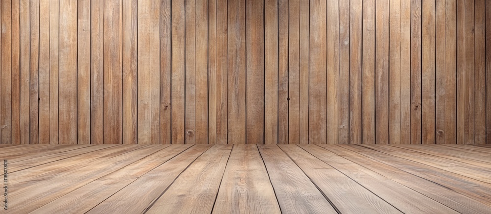 Fototapete new wooden panels backdrop. with copy space image. place for adding text or design