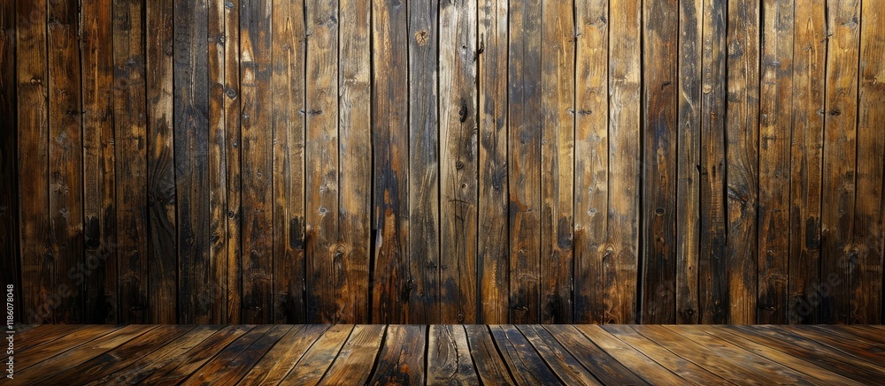 Leinwandbilder Wooden backdrop. with copy space image. Place for adding text or design