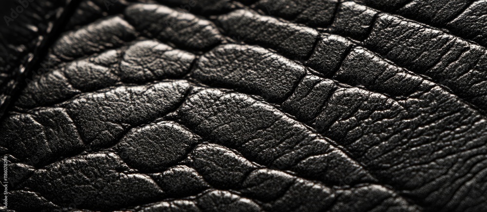 Poster Background with a texture of black leather. with copy space image. Place for adding text or design