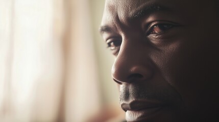 A Close up of a Man With a Serious Look on His Face - Generative AI