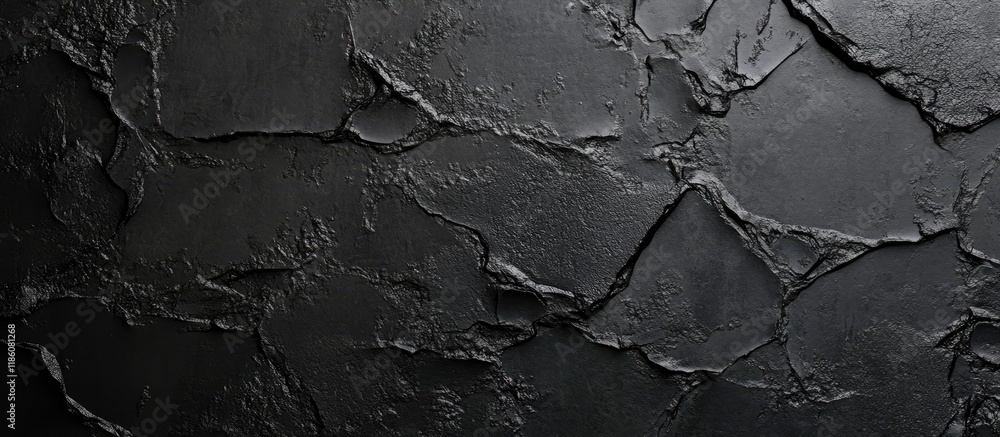 Aufkleber black stone concrete texture background square anthracite color. with copy space image. Place for adding text or design