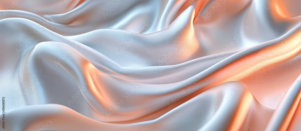 Poster Abstract fabric with a knotted background. with copy space image. Place for adding text or design