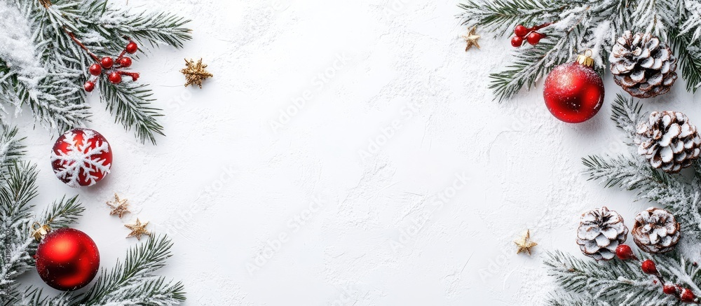 Poster winter holidays backdrop on a white background with copy space for text new year and christmas postc