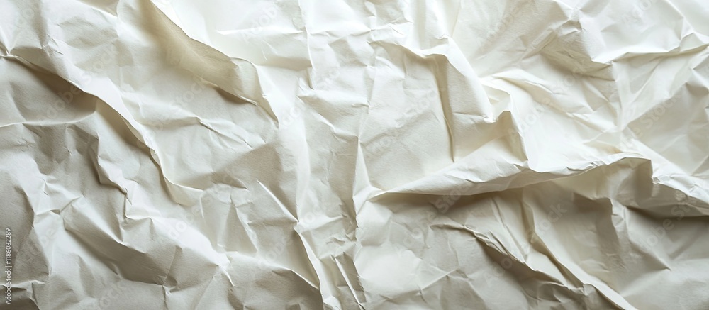 Fototapete Crumpled paper texture backdrop. with copy space image. Place for adding text or design