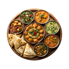 Iftar Feast with Samosas and Local Delicacies Isolated on Transparent Background