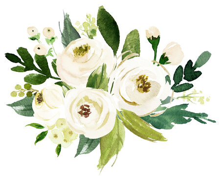 Bouquet di fiori bianchi