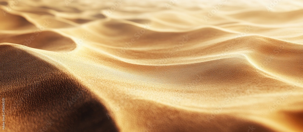 Leinwandbilder waves of sand in the desert. with copy space image. place for adding text or design
