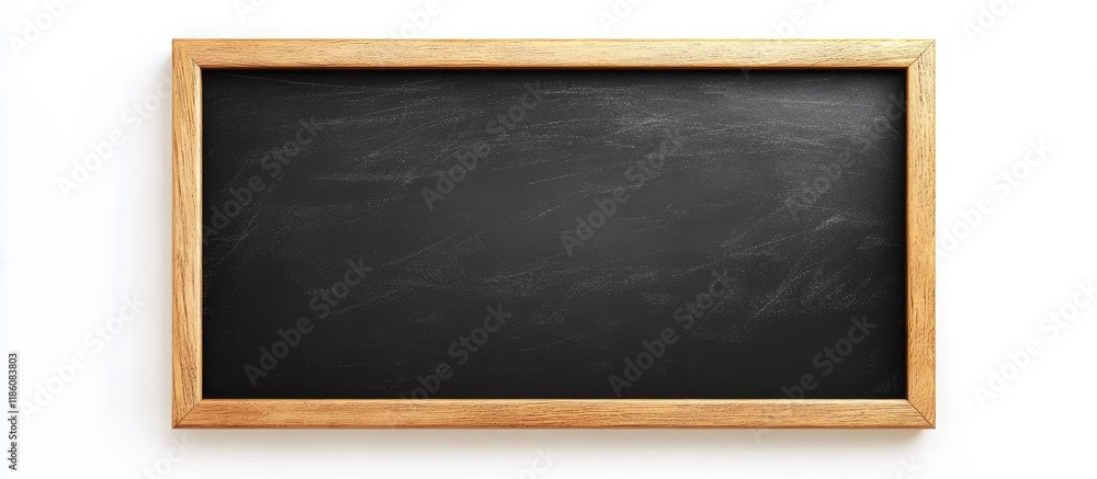 Poster Black Boards on a White Background. with copy space image. Place for adding text or design