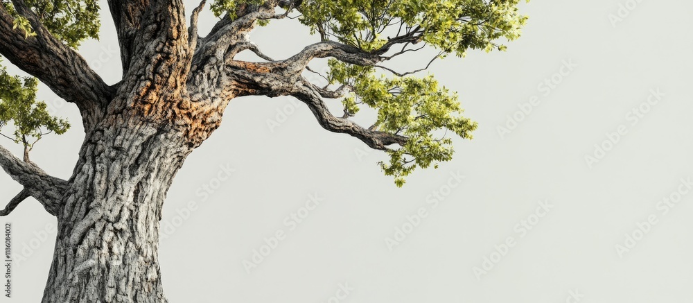 Fototapete Tree for creative texture and pattern for design and decoration isolated on background Copyspace