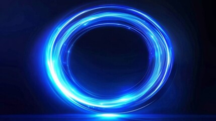 Obraz premium Enchanting vector illustration of a magical circular frame.