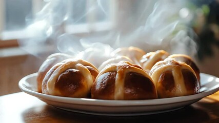 Hot cross buns, Easter baking, breakfast - Powered by Adobe