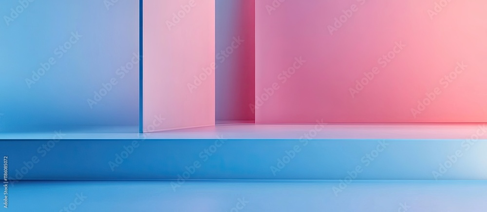 Fototapete bluish background featuring a color gradient. with copy space image. Place for adding text or design