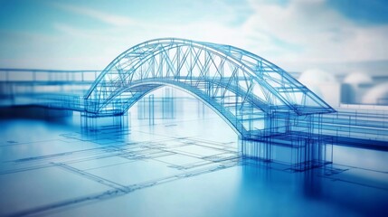 Obraz premium Innovative Architectural Vision for Bridge Projects