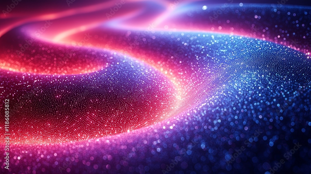 Aufkleber promo pattern featuring a neon triangle. includes a clean rings animation suitable for business pres