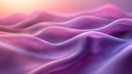 Obraz premium Pink silk waves sunset backdrop design