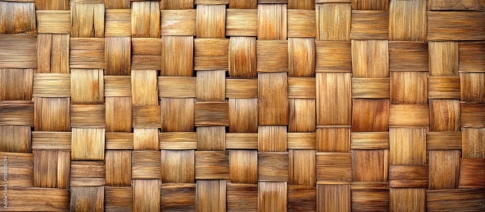 Leinwandbilder Bamboo weave wood texture pattern background created from handmade craft baskets. with copy space image. Place for adding text or design
