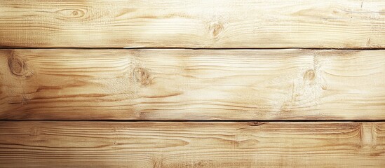 Naklejka premium Beige wooden plank textured backdrop Horizontal orientation. with copy space image. Place for adding text or design