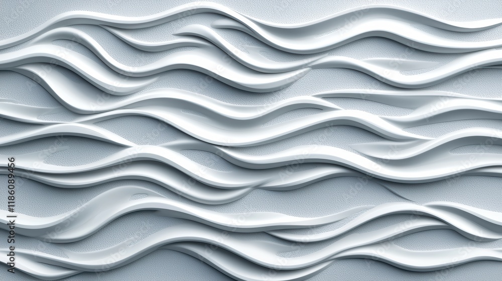 Poster abstract white wave pattern background texture