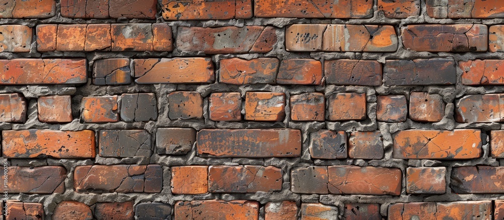 Aufkleber Brick background Brick background Background featuring bricks and cement. with copy space image. Place for adding text or design