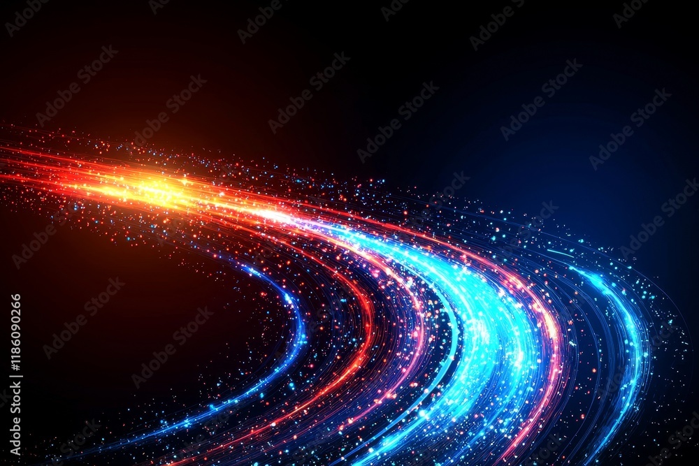 Poster an engaging motion backdrop is brought to life through a dynamic blue highway animation