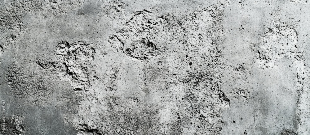 Poster Close up texture shot of a rough grey surface similar to concrete or stucco Its granular quality and uneven shade variation make it ideal for backgrounds and graphic design. with copy space image