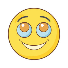 smiling eyes emoji vector icon, singles awareness vector illustration - simple illustration of smiling eyes emoji perfect for logos, and self love -themed designs.