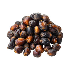 Kholas Dates and Chestnuts Isolated on Transparent Background