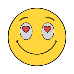 smiling eyes emoji vector icon, singles awareness vector illustration - simple illustration of smiling eyes emoji perfect for logos, and self love -themed designs.