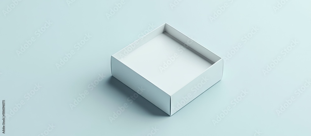Leinwandbilder Mockup design area on a paper box. with copy space image. Place for adding text or design