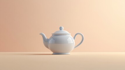 Blank teapot mockup