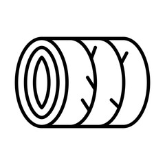 Hay Bale line icon