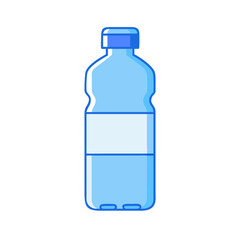 water bottle vector icon, singles awareness vector illustration - simple illustration of water bottle perfect for logos, and self love -themed designs.