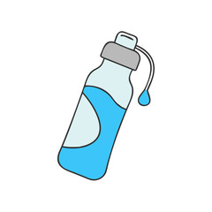 water bottle vector icon, singles awareness vector illustration - simple illustration of water bottle perfect for logos, and self love -themed designs.