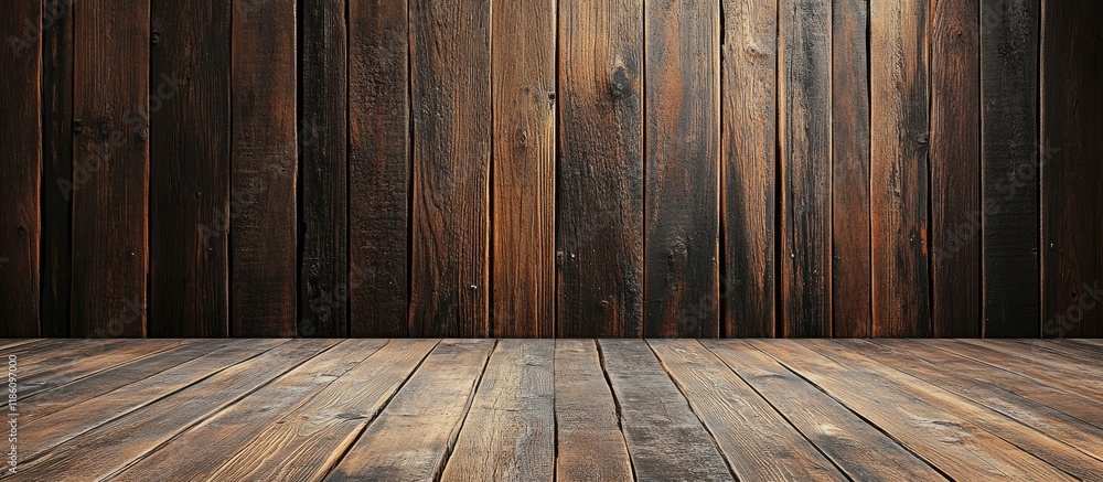 Fototapete retro background wooden wall. with copy space image. place for adding text or design