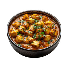 Korma in a Bowl Isolated on Transparent Background