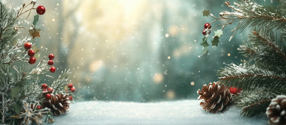 Poster holiday greeting card. with copy space image. place for adding text or design