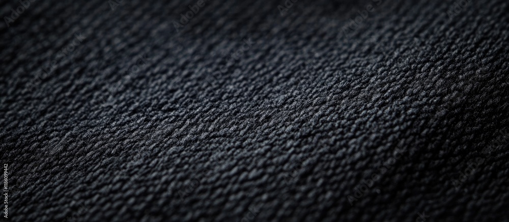 Poster Black textile texture suitable for a background vertical. with copy space image. Place for adding text or design