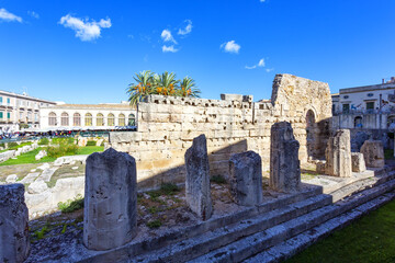 Obraz premium The Temple of Apollo in Ortigia, Sicily