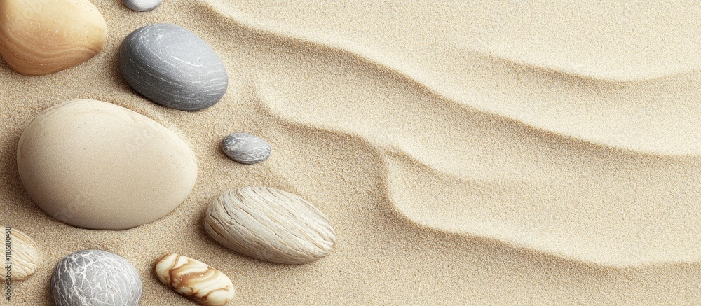 Poster Background with a natural sand and stone texture. with copy space image. Place for adding text or design